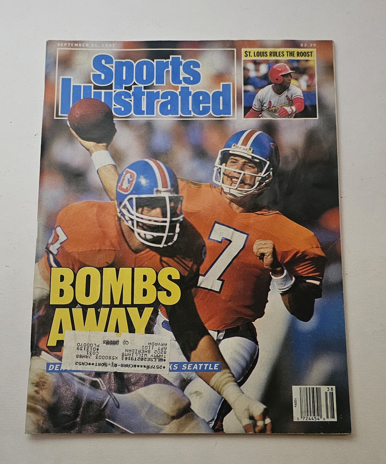Four Sports Illustrated Magazines 1983, Three 1987, John Elway, Denver Broncos