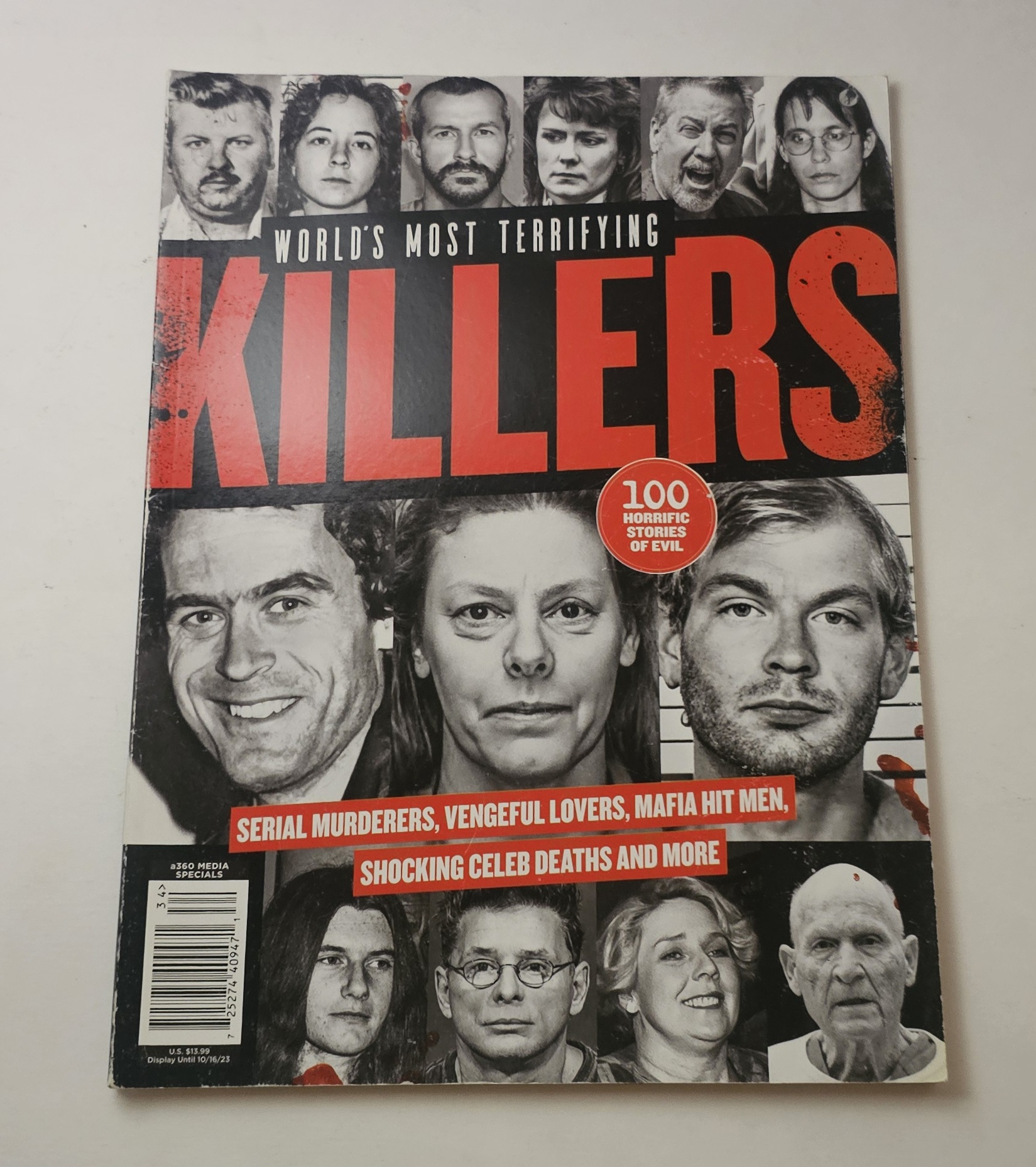 WORLD'S MOST TERRIFYING KILLERS 2023 A360Media Magazine  /TED BUNDY / DAHMER