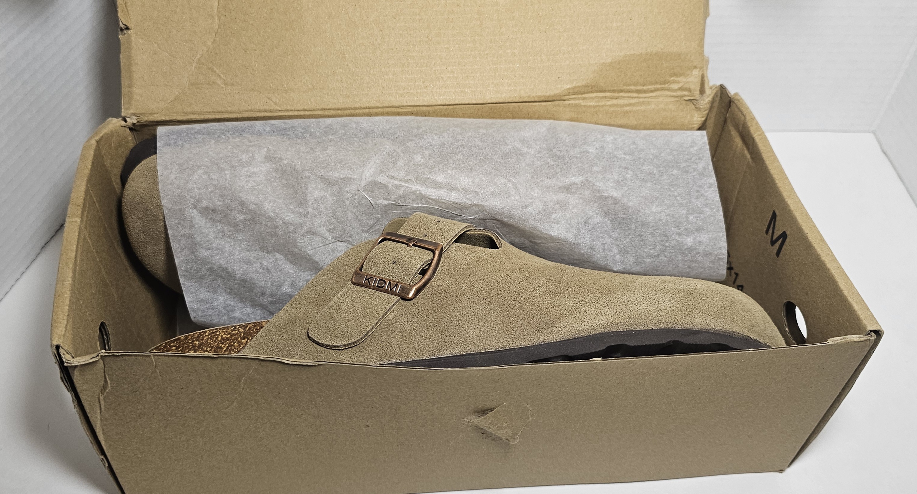 Size 10.5 KIDMI Genuine Suede Clogs for Women