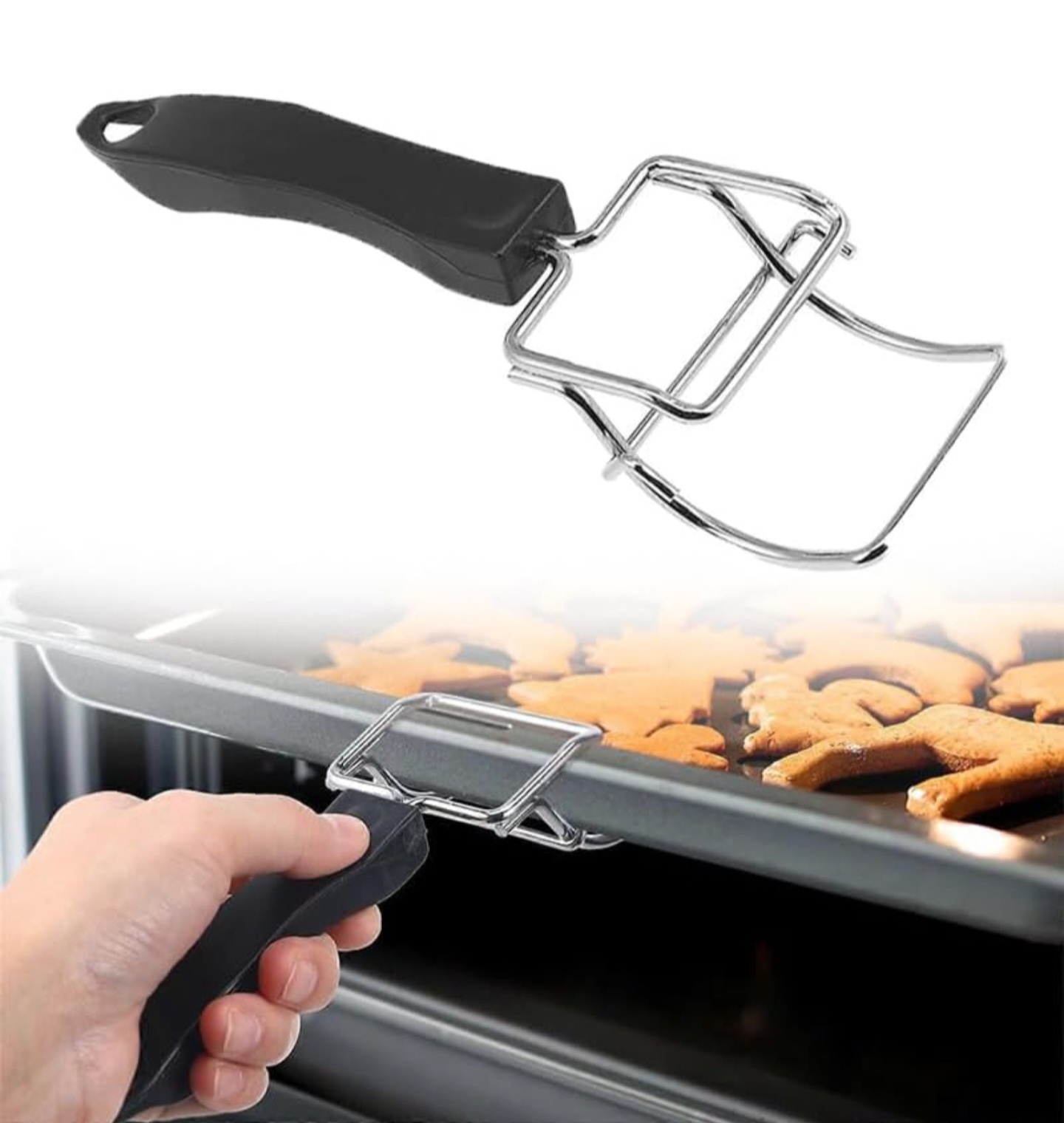 2Pcs Reusable Stainless Steel Oven Rack Puller