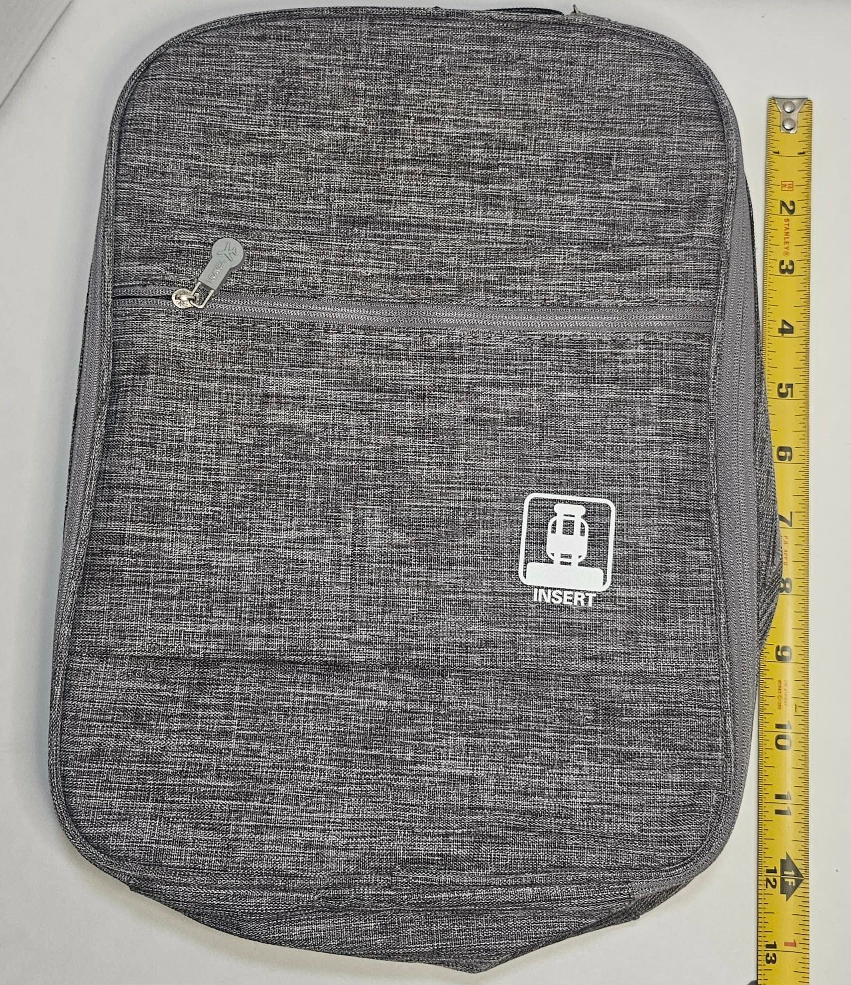 Serlium Carry On Travel Shoe Bag w/ Suitcase Sleeve + Zip Pocket