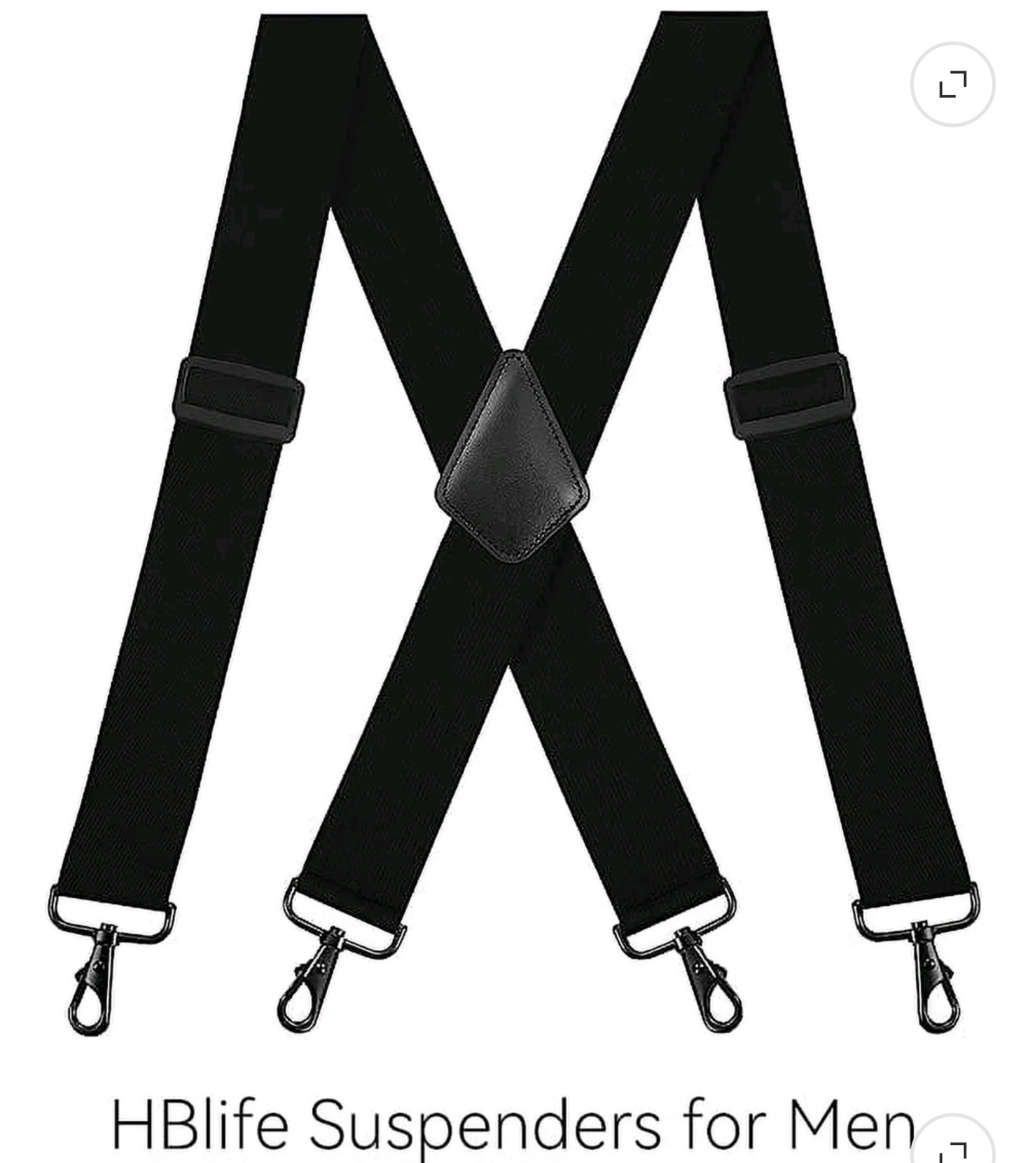 HBlife Men's Big and Tall Heavy Duty Suspenders