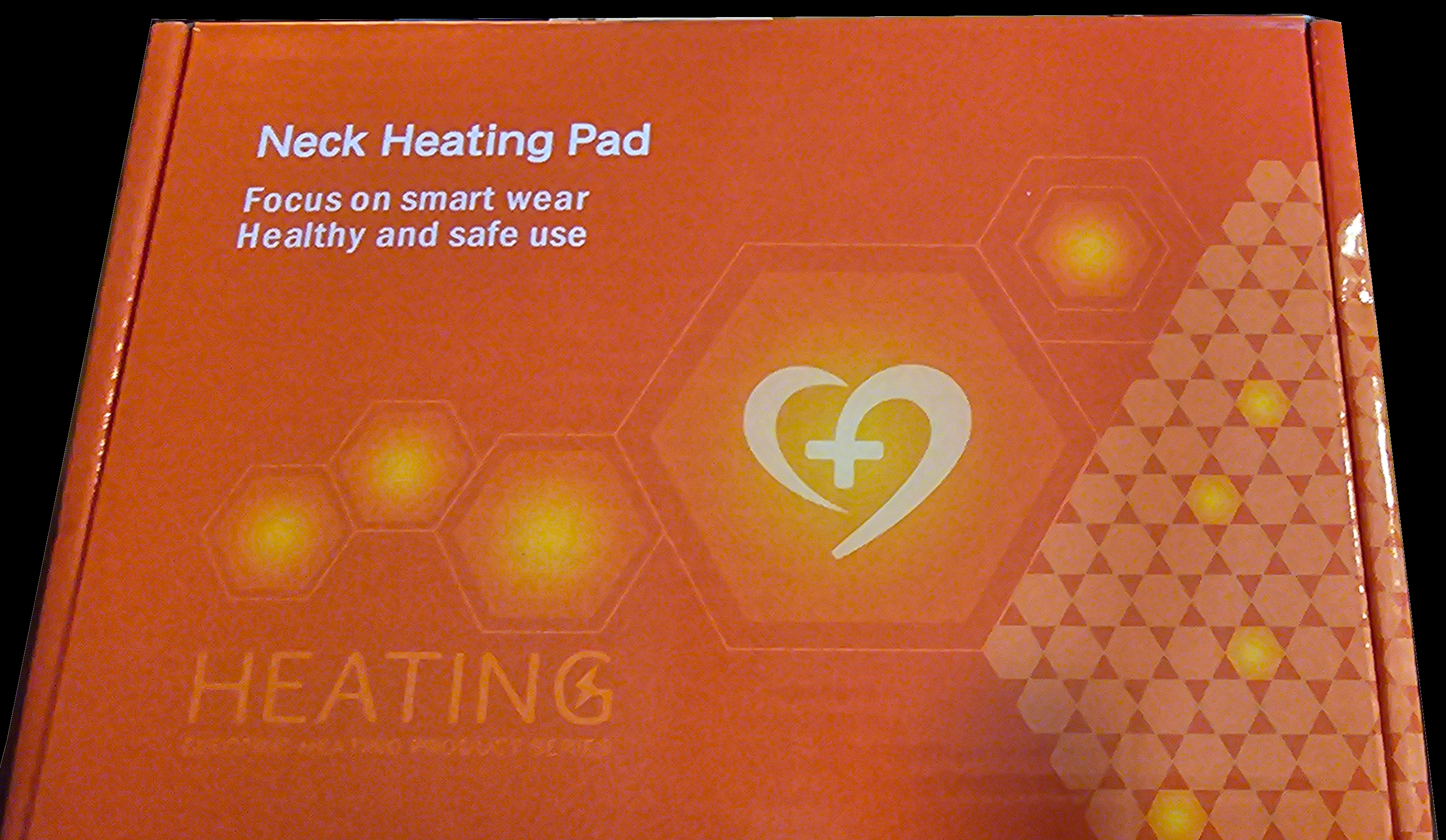 Far Infrared Heating Electric Heating Pad Orange White Unisex