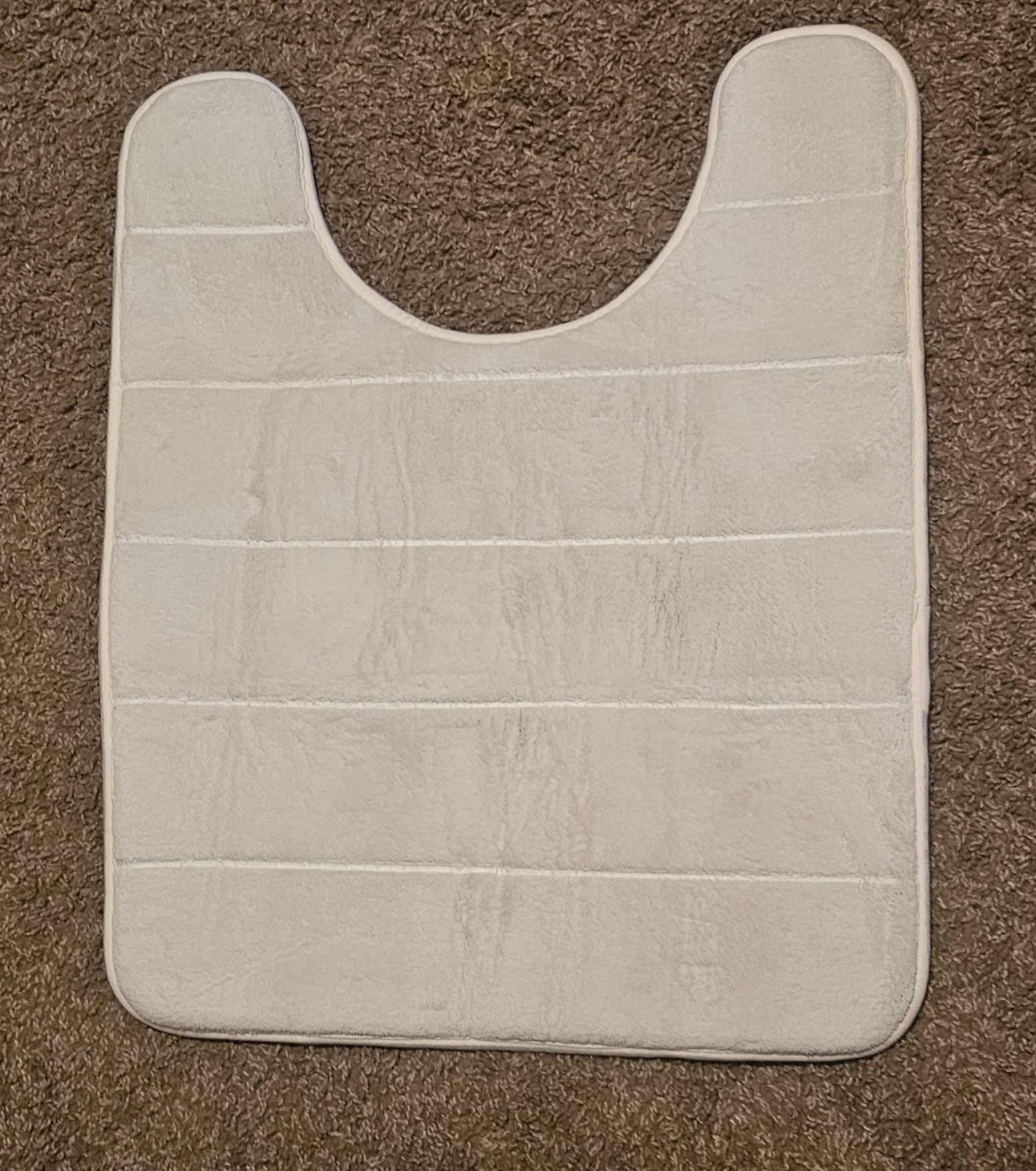 Yimobra Memory Foam Toilet Bath Mat U-Shaped, Commode Contour Rug, Soft and Comf