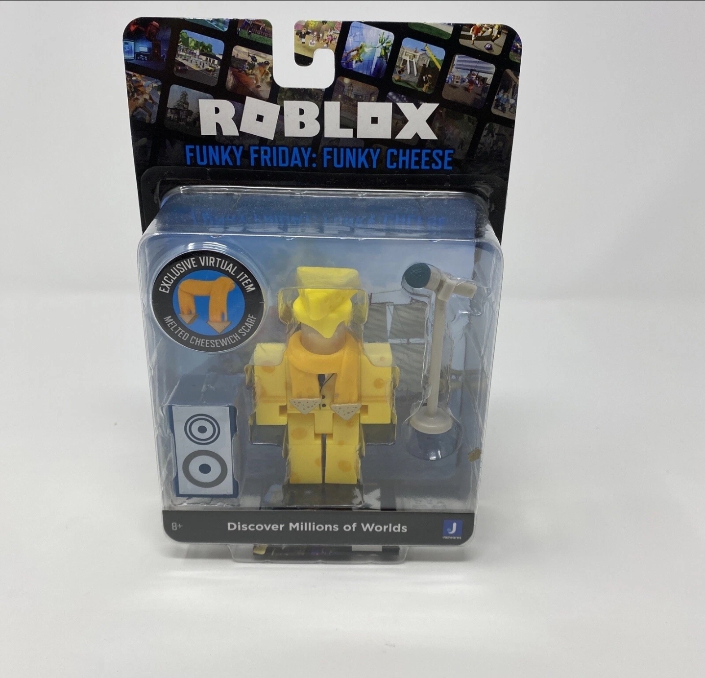 Roblox:  Funky Friday ~ Funky Cheese Figure with Exclusive Virtual Item