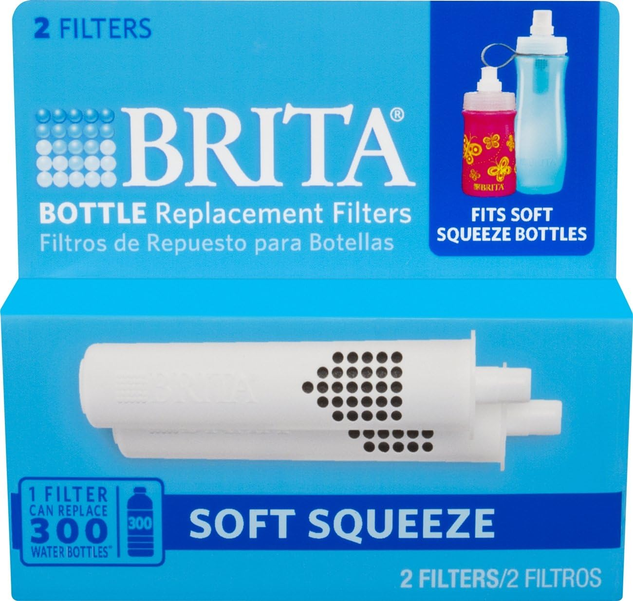 Britta Bottle Replacement Filters Pack Of Two Soft Squeeze