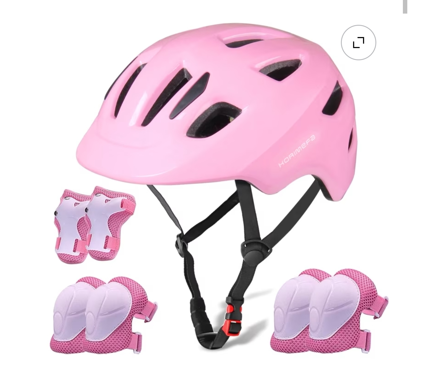 KORIMEFA Kids Bike Helmet Toddler/Kid Bicycle Helmet, Multi-Sport Protective Gear Set XS