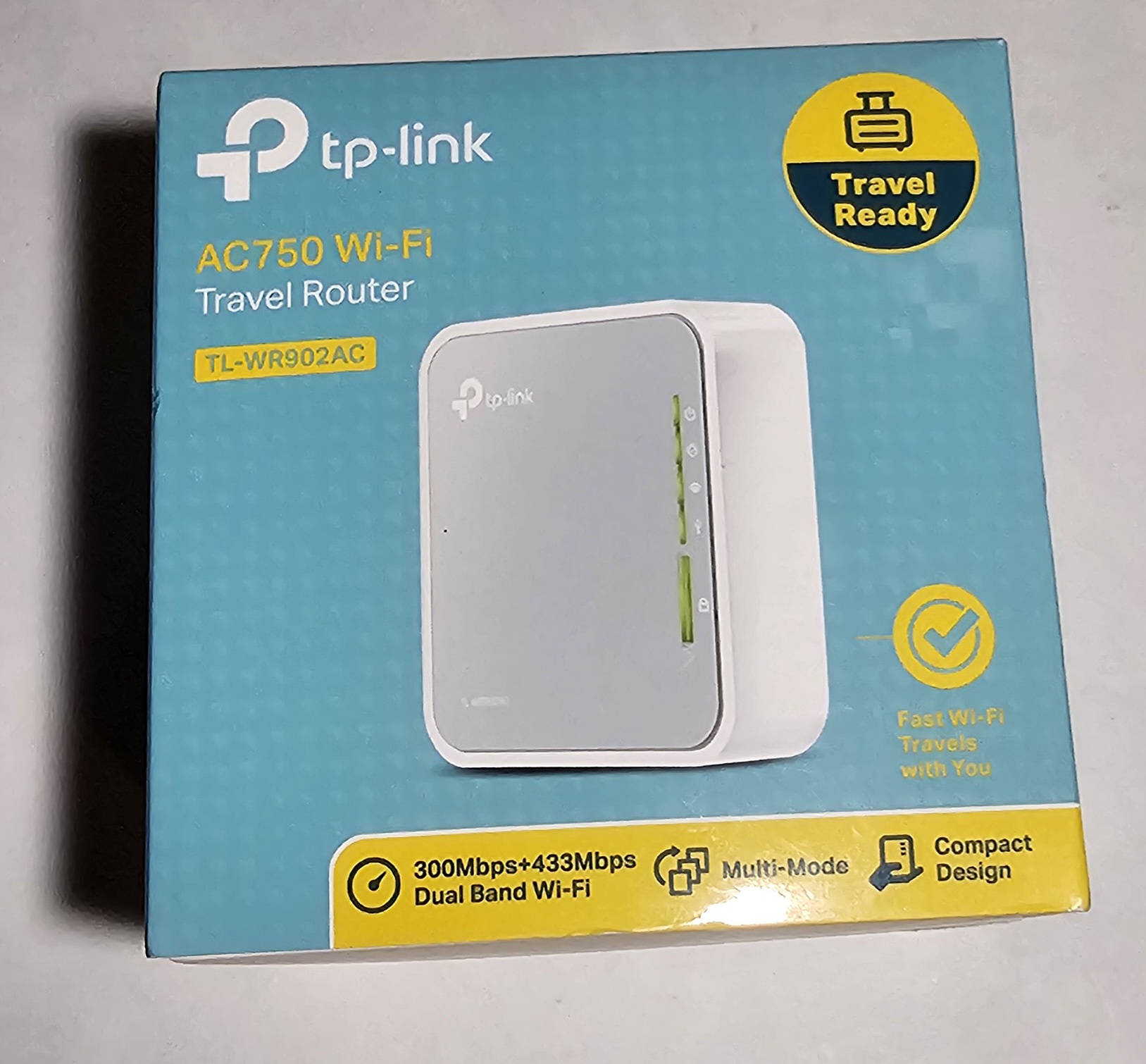 TP-Link TL-WR902AC AC750 Wireless Portable Travel Router Open Box
