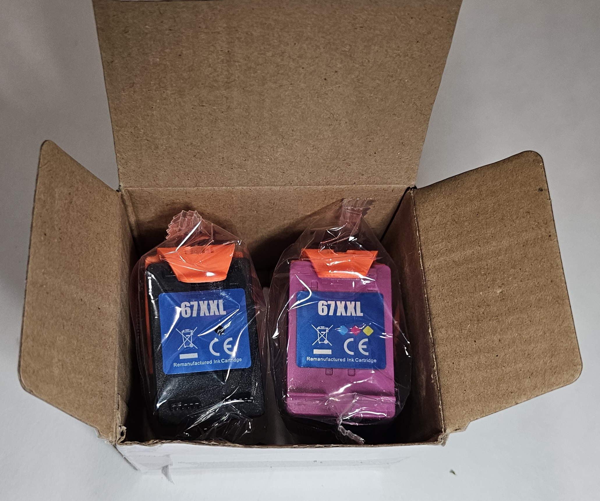 67xl 67 Xl Black And Tri-Color 62XL HP Ink Cartridges 2-Pack