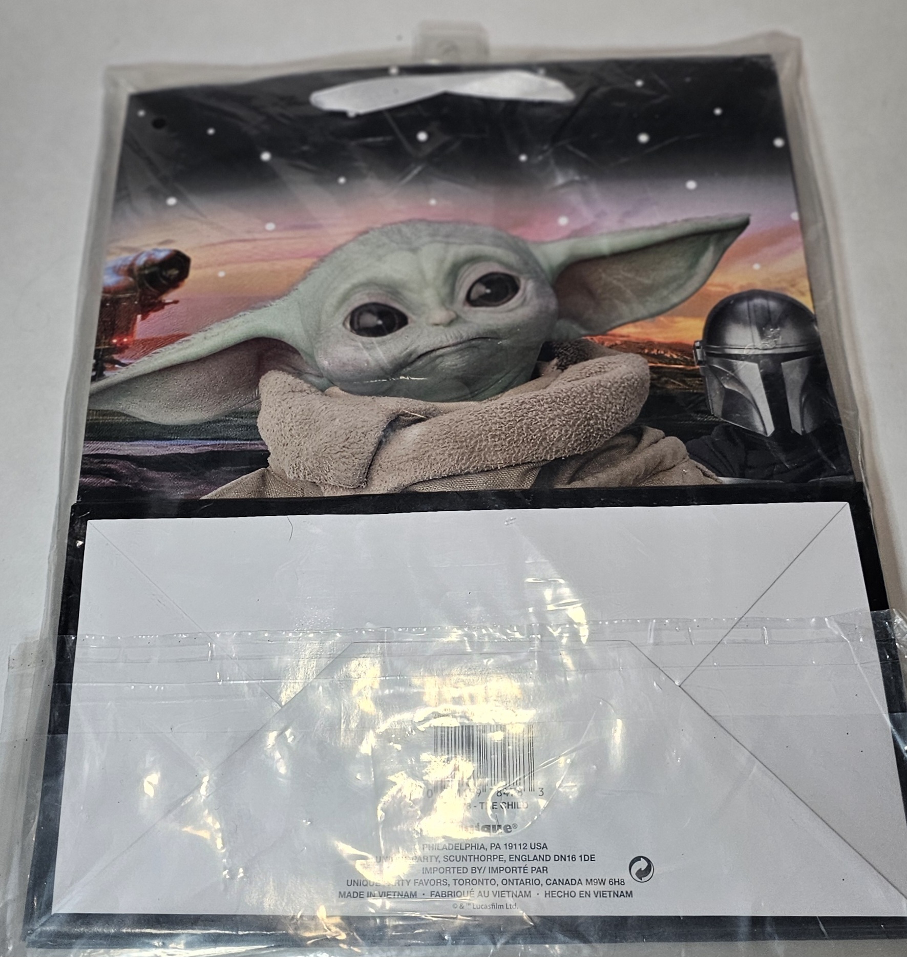 Lot Of 6 Star Wars Mandalorian The Child Large Gift Bags