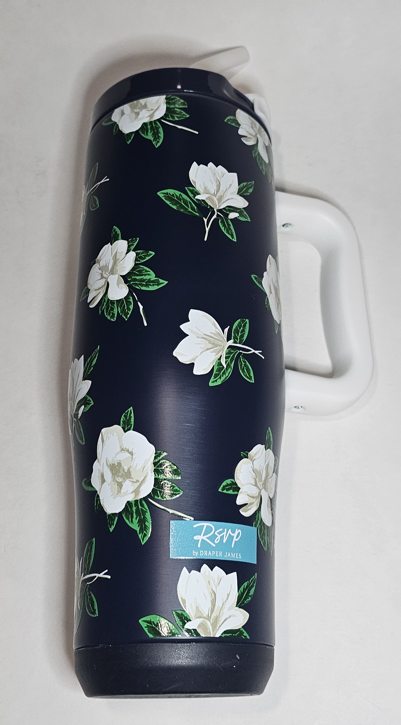 Rsvp By Draper James Insulated Thermal Tumbler Magnolia Print For Coffee & Tea