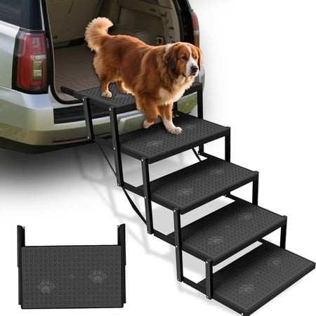 Yacona DOG Stairs FOR CAR DOG Steps FOR CAR With Upgraded Load-Bearing Capacity