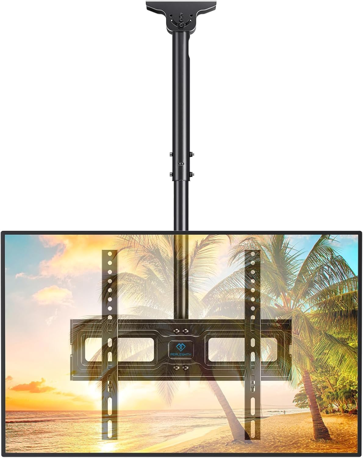 Perlesmith PSCM2 Ceiling TV Mount Adjustable Hanging Bracket 110 Lb New Open Box