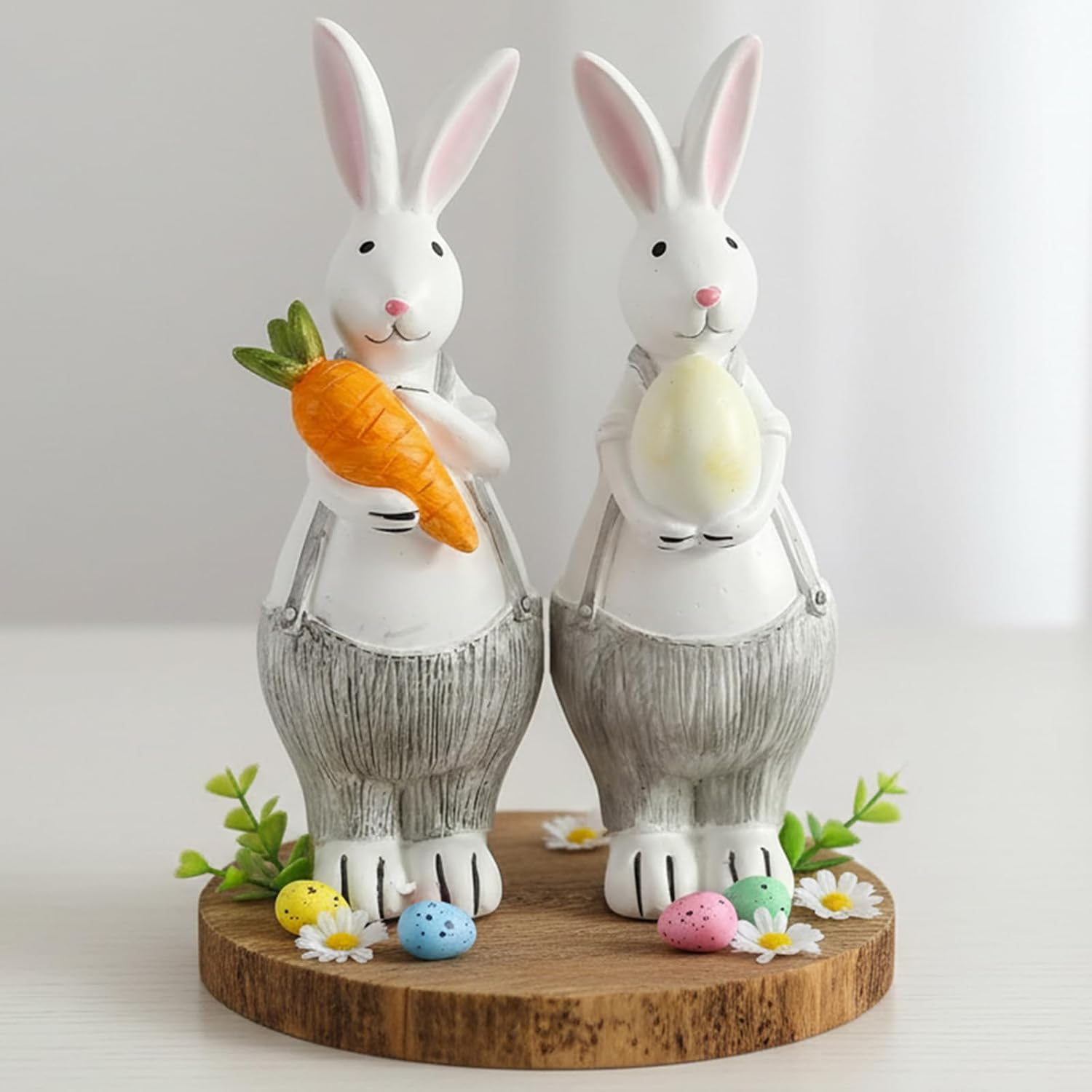 Resin Easter Bunny Decor