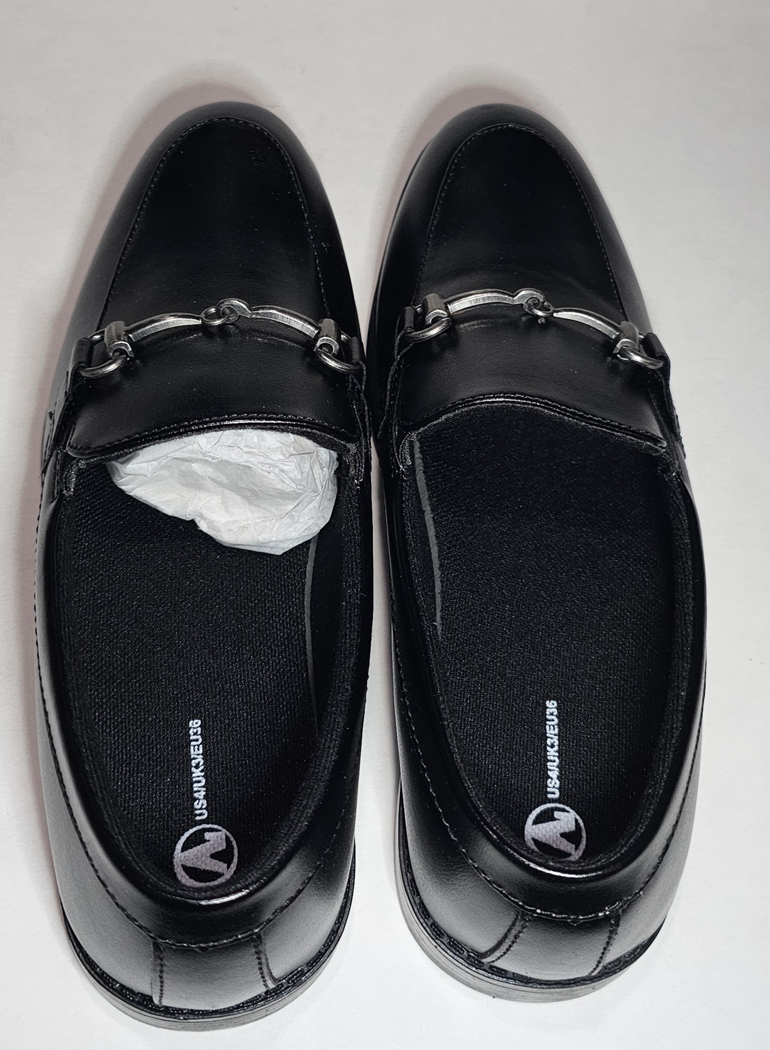 Size 4 Nccb Boys Dress Shoes Kids Oxford Slip On Penny Loafers For Boys​ Black