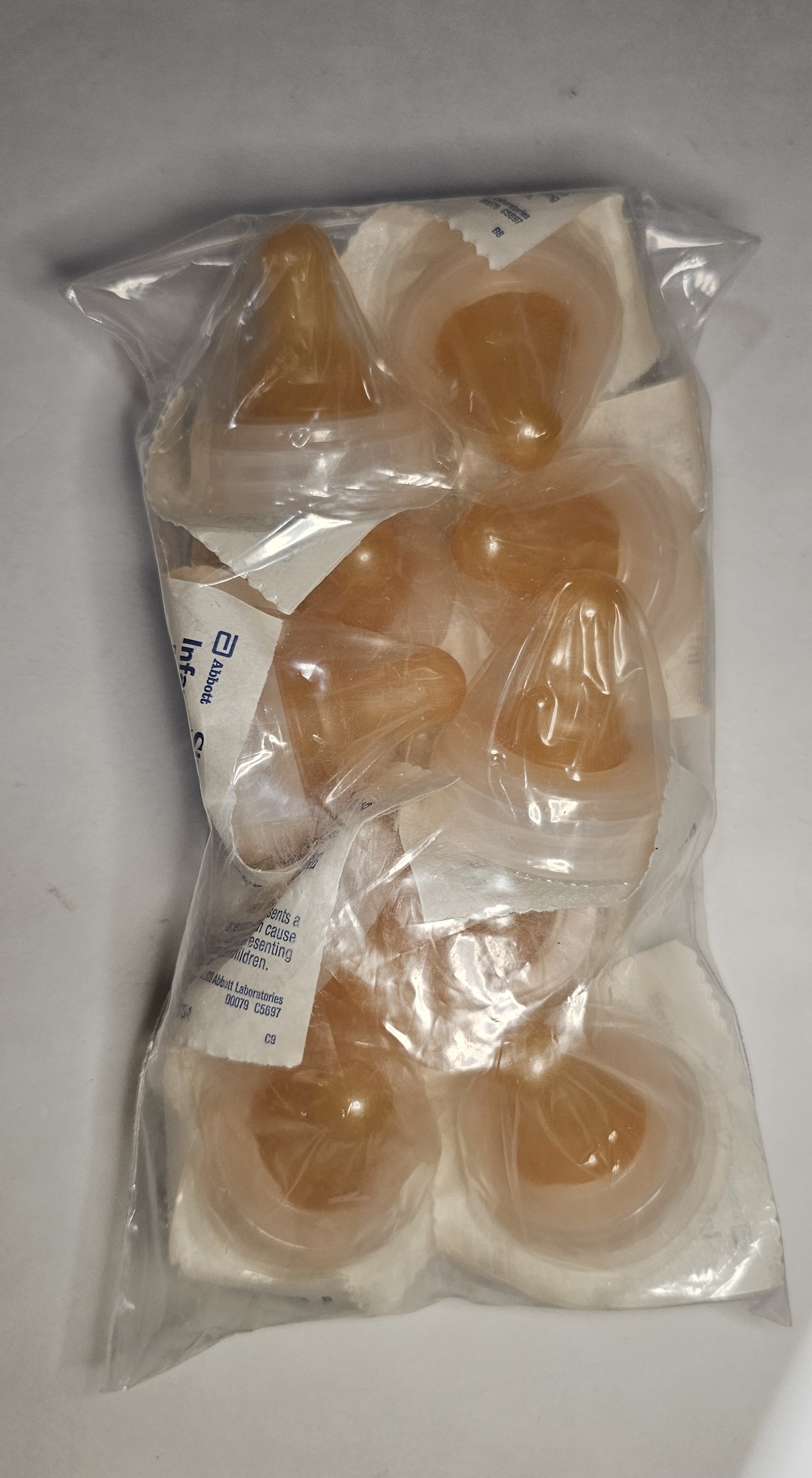 LOT Of 9 Similac Slow Flow Nipple & Ring Ready To Use Latex Free EXP 06/2027