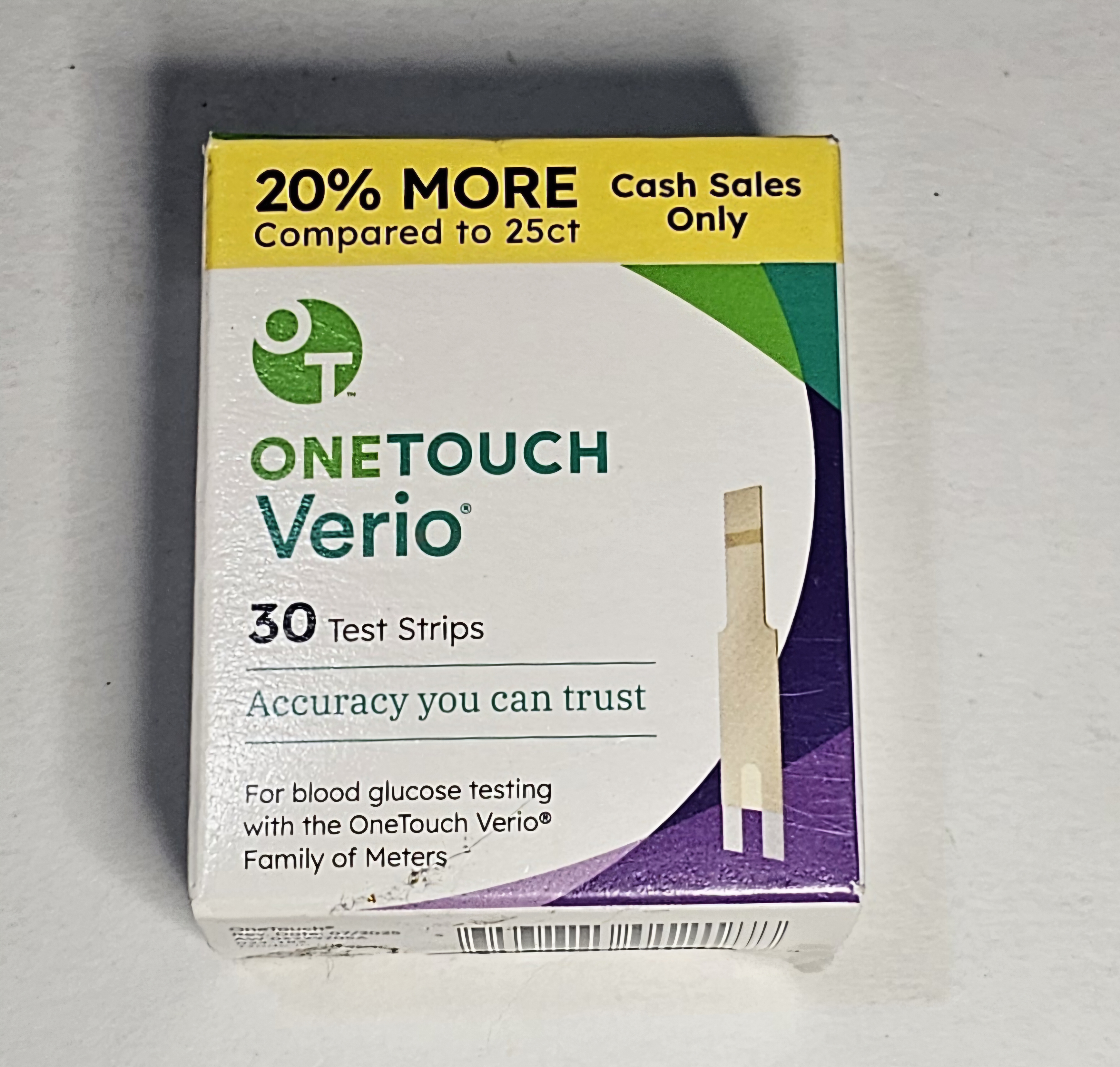 OneTouch Verio 30 Test Strips NEW