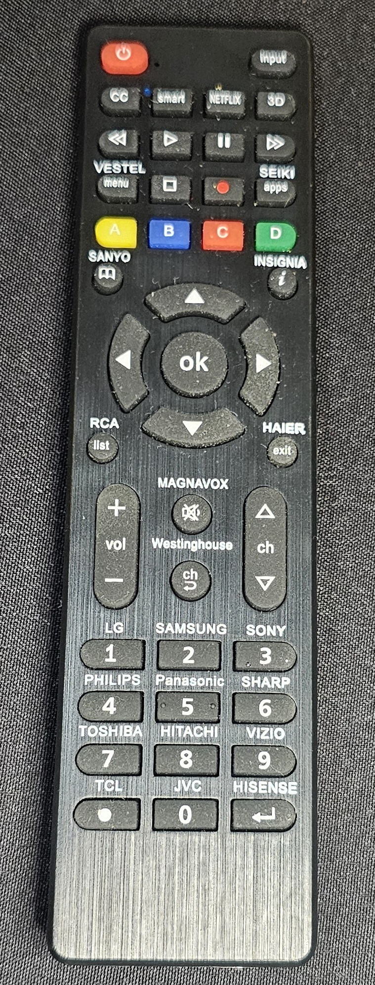 Universal Smart TV Remote Control LG Samsung Sony TCL Vizio Hisense - Tested