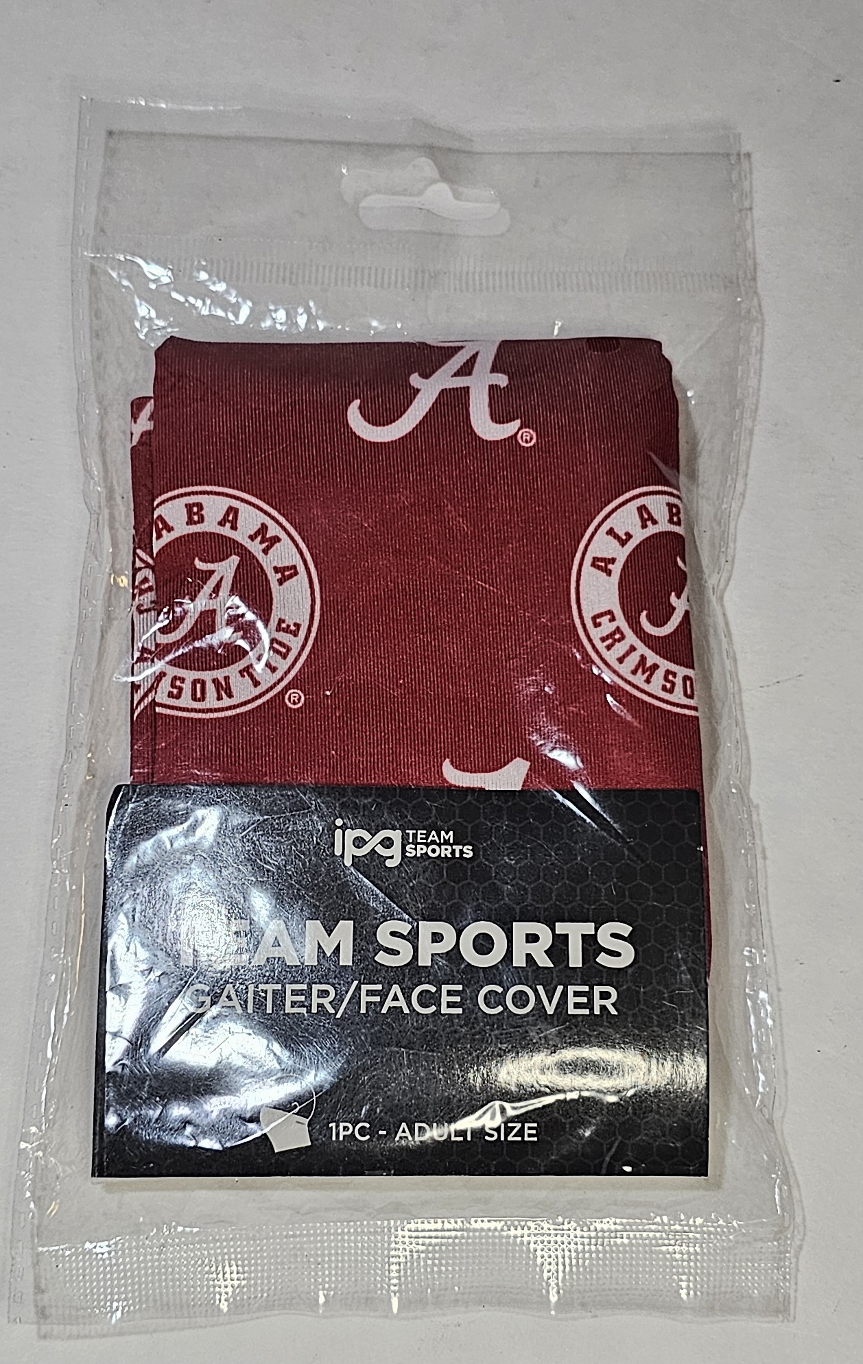 Alabama Crimson Tide Gaiter/Face Cover Adult Size - New