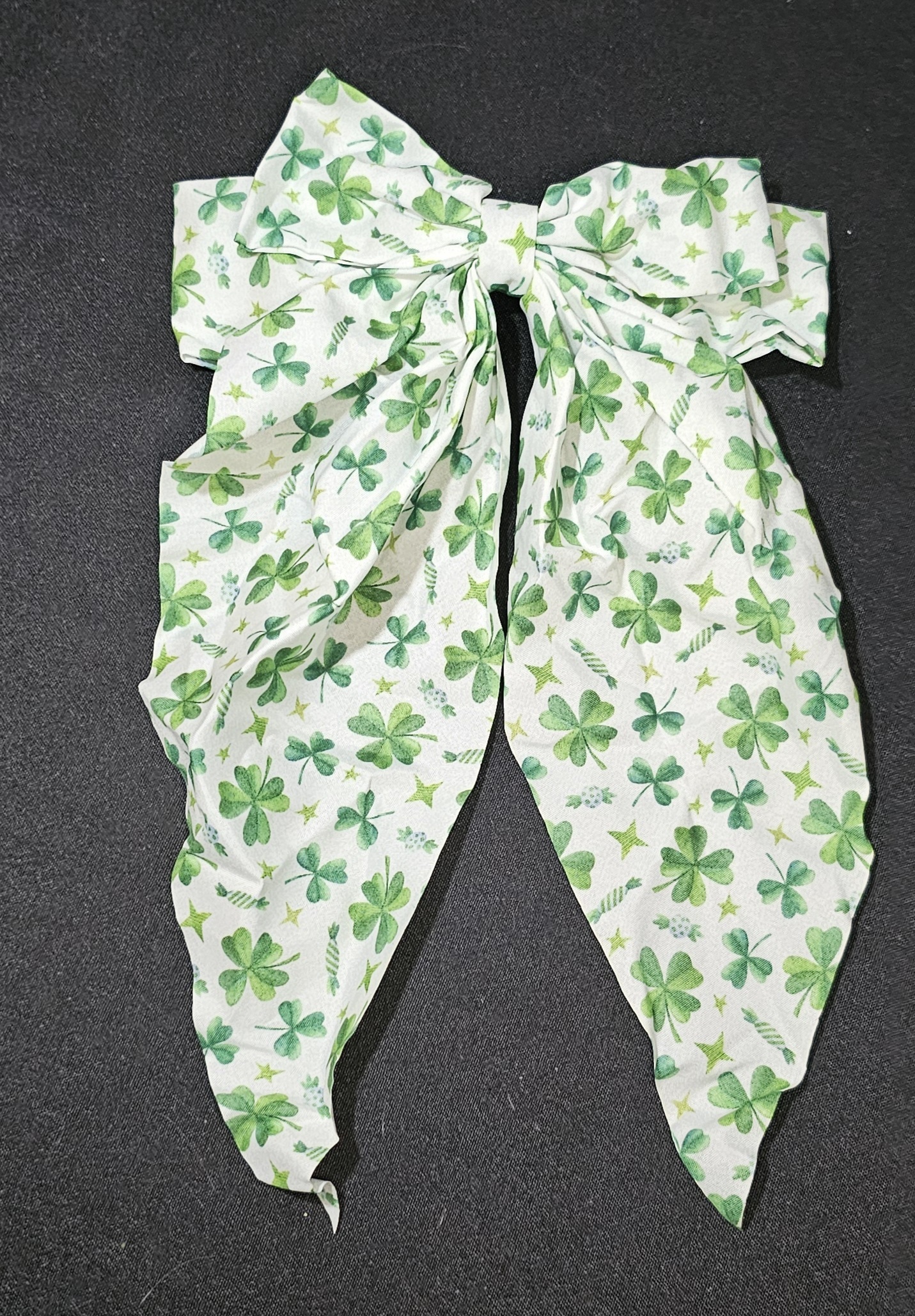 St Patricks Day Hair Bow, Shamrock Clover Bow Hair Clip Shamrock Hair Bows ...