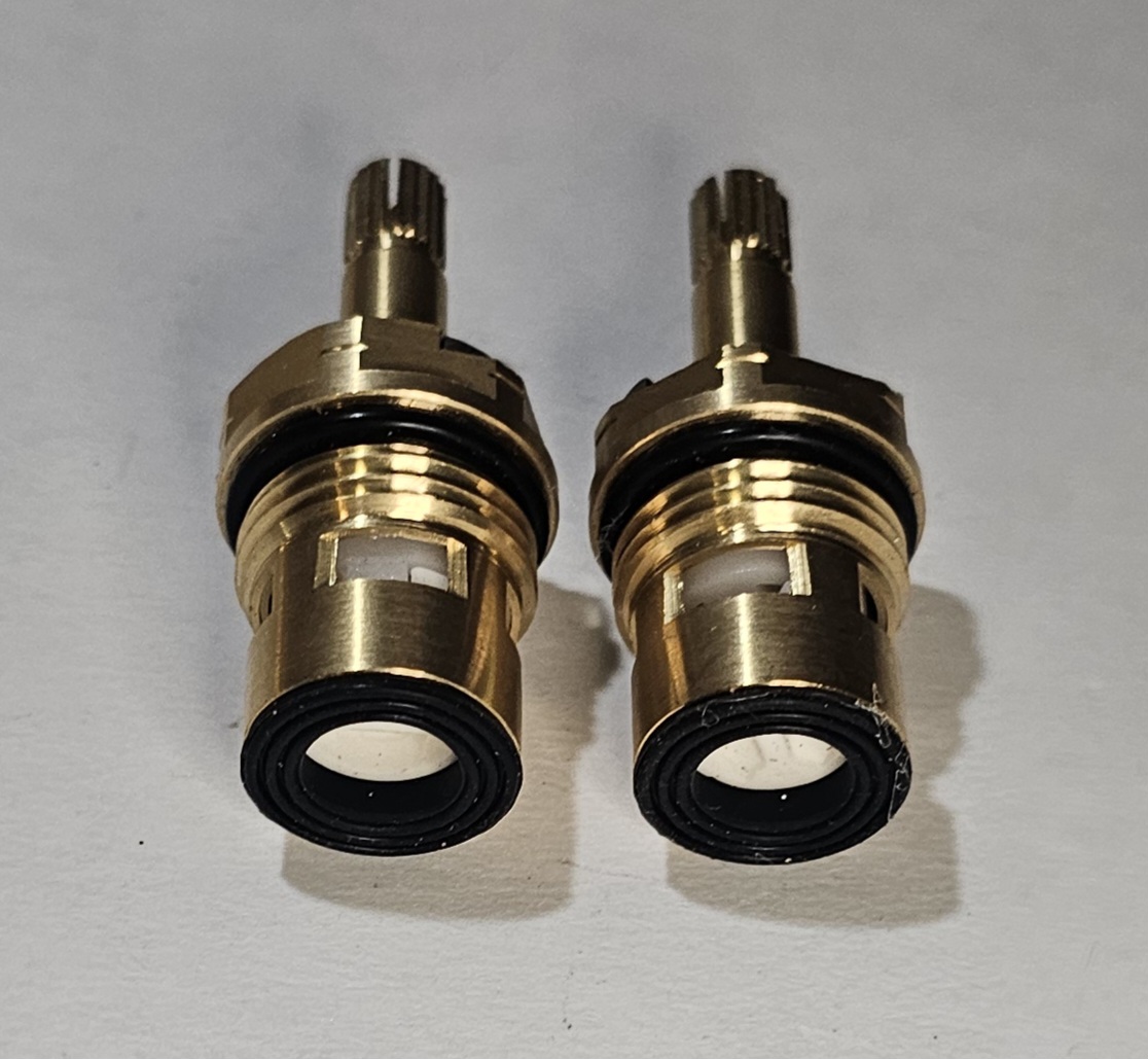 Brass Ceramic Disc Faucet Valves 2 (Hot & Cold)