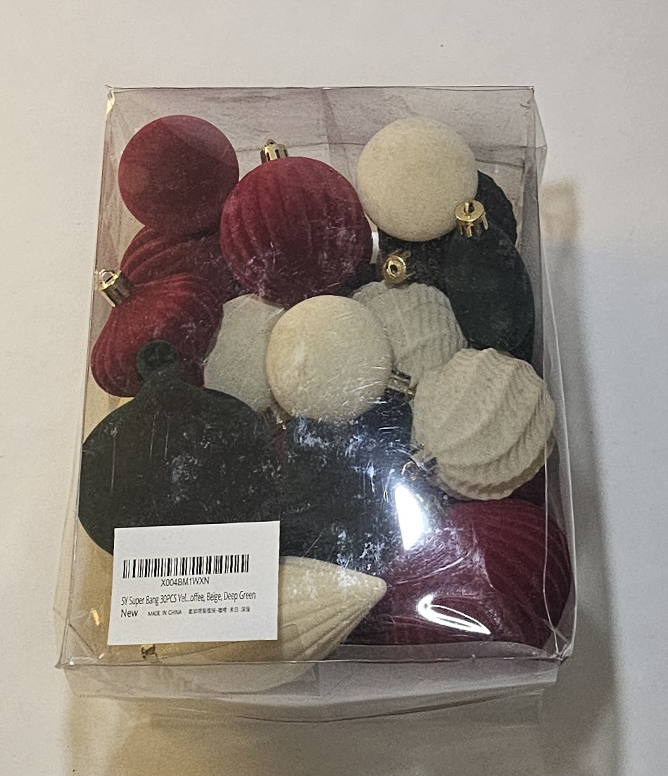 Contemporary Christmas Decorations Colorful Velvets Tree Hanging Ornament