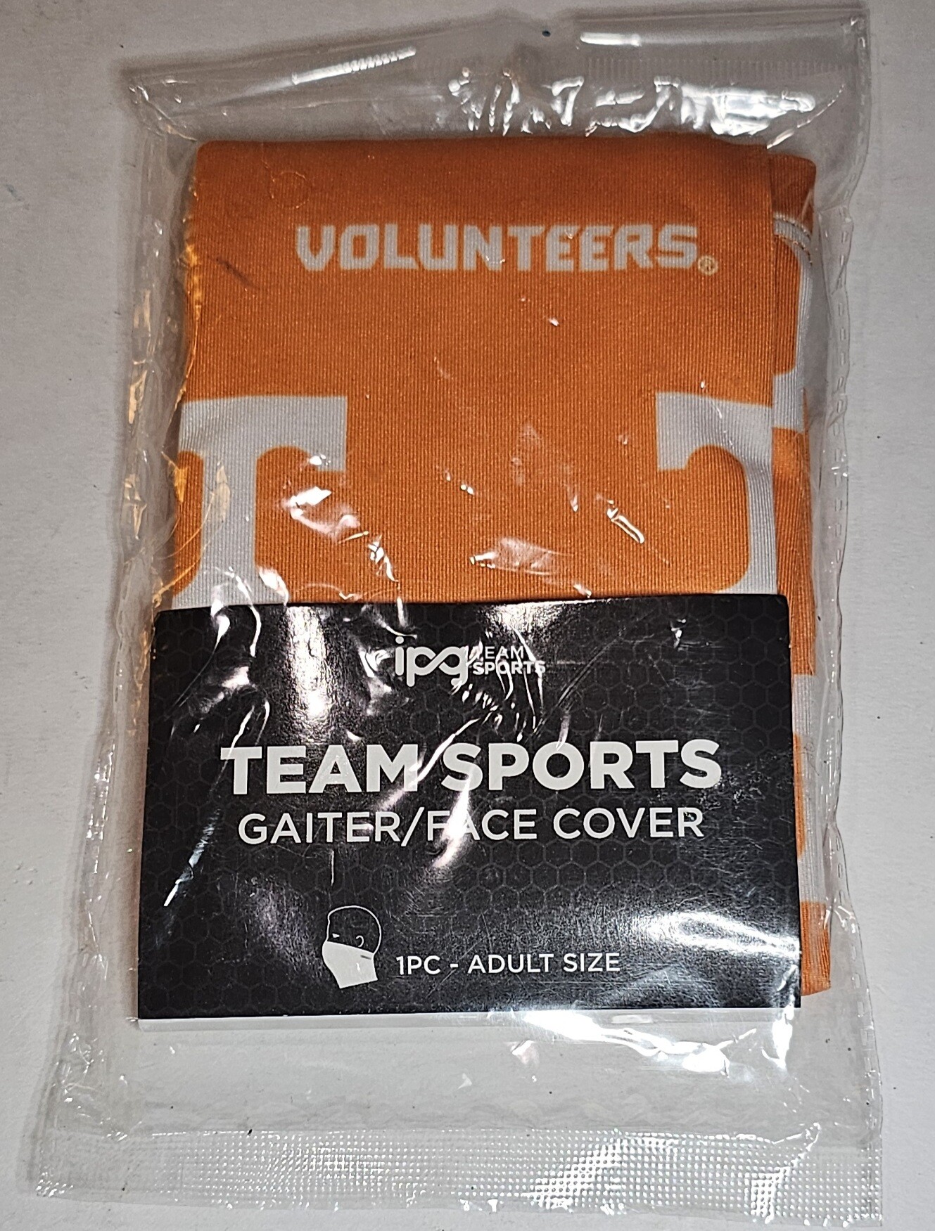 IPG Team Sports Tennessee Volunteers Orange/White Gaiter Face Cover Adult