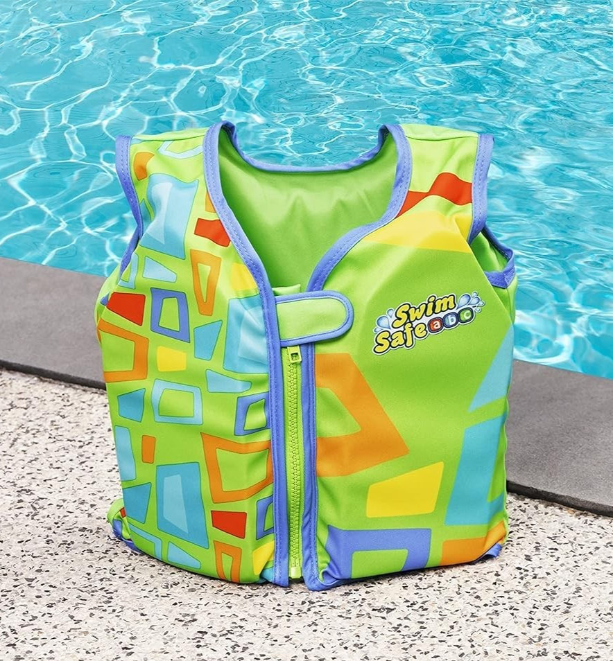 Bestway Swim Safe ABC Aquastar Swimming Vest S/M 1+ Year 40 Lb Max 20" Chest