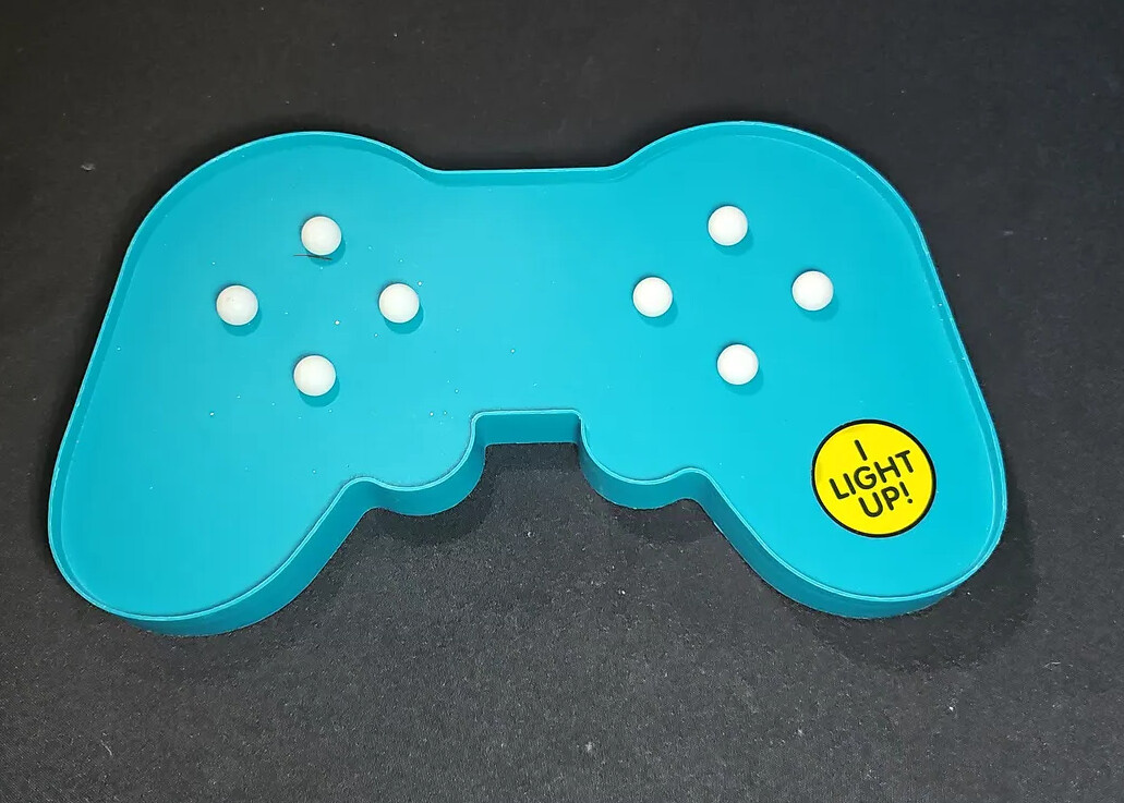 Game Controller Shaped Marquee LED Light Décor