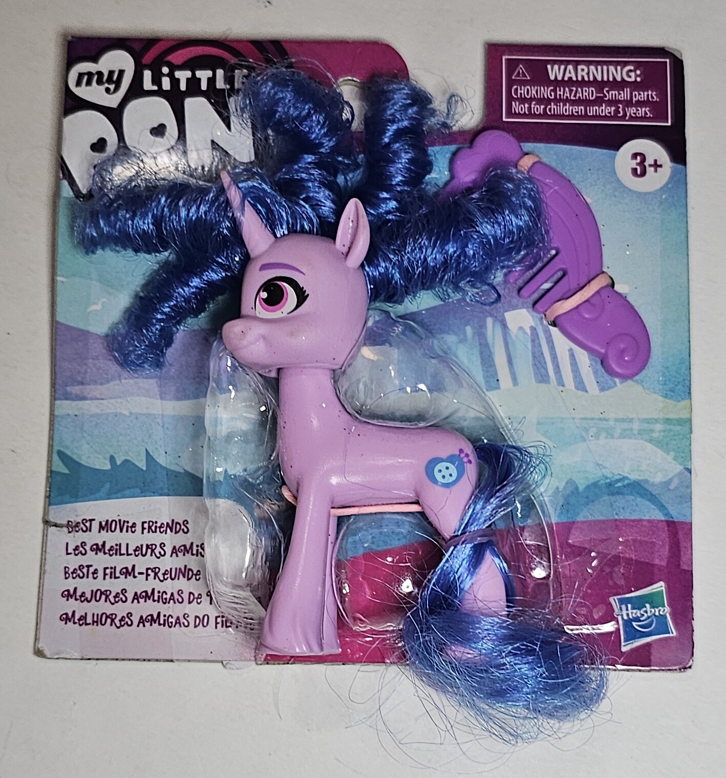 My Little Pony Best Movie Friends Izzy Moonbow Figure Comb Hair Hasbro