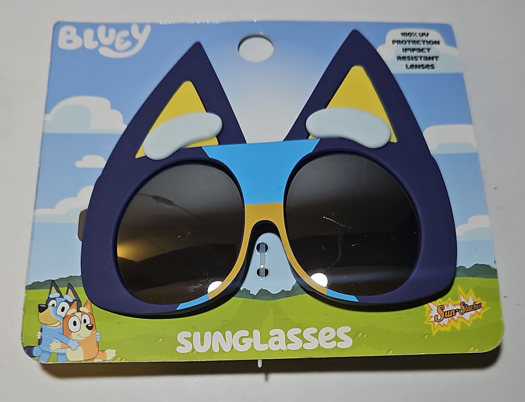 Bluey Kids Sunglasses 100% UV Protection Impact Resistant Lenses One Size New