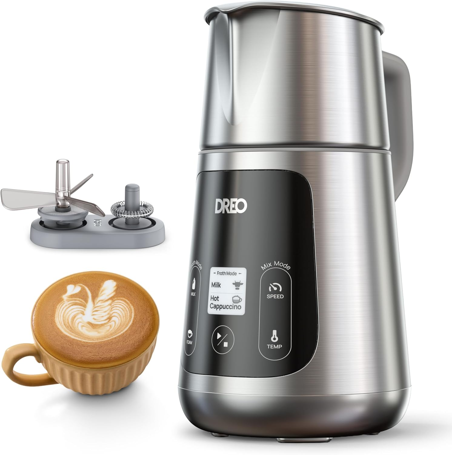 Dreo All-In-1 Barista Maker Milk Frother Dr-KMF001 Tested W/ Box