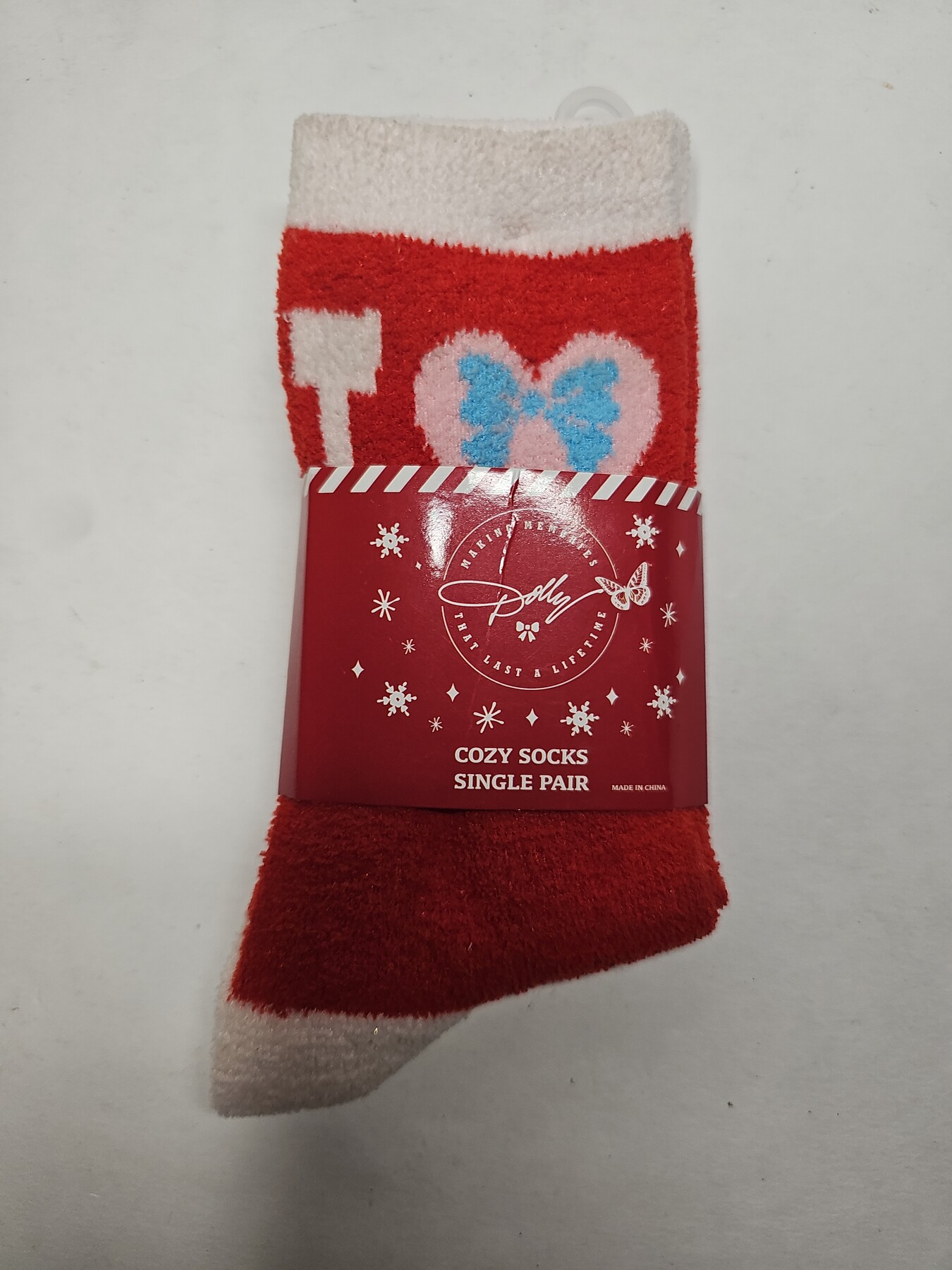 Holly Dolly Socks - Dolly Parton- Pink Bow Plaid- Super Soft- One Size Fits Most