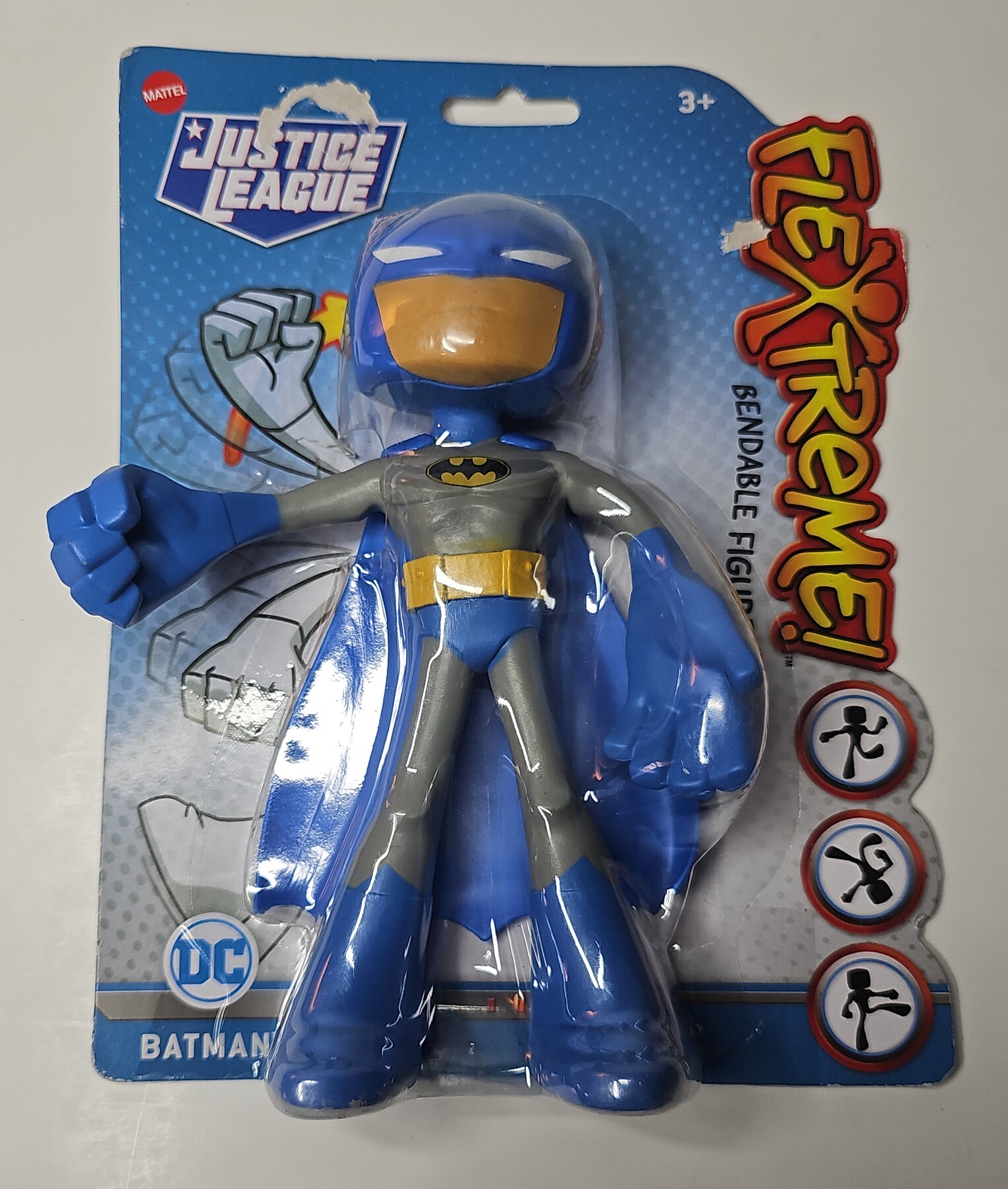 Dc Justice League Flextreme Blue Batman 7 Inch Action Figure New