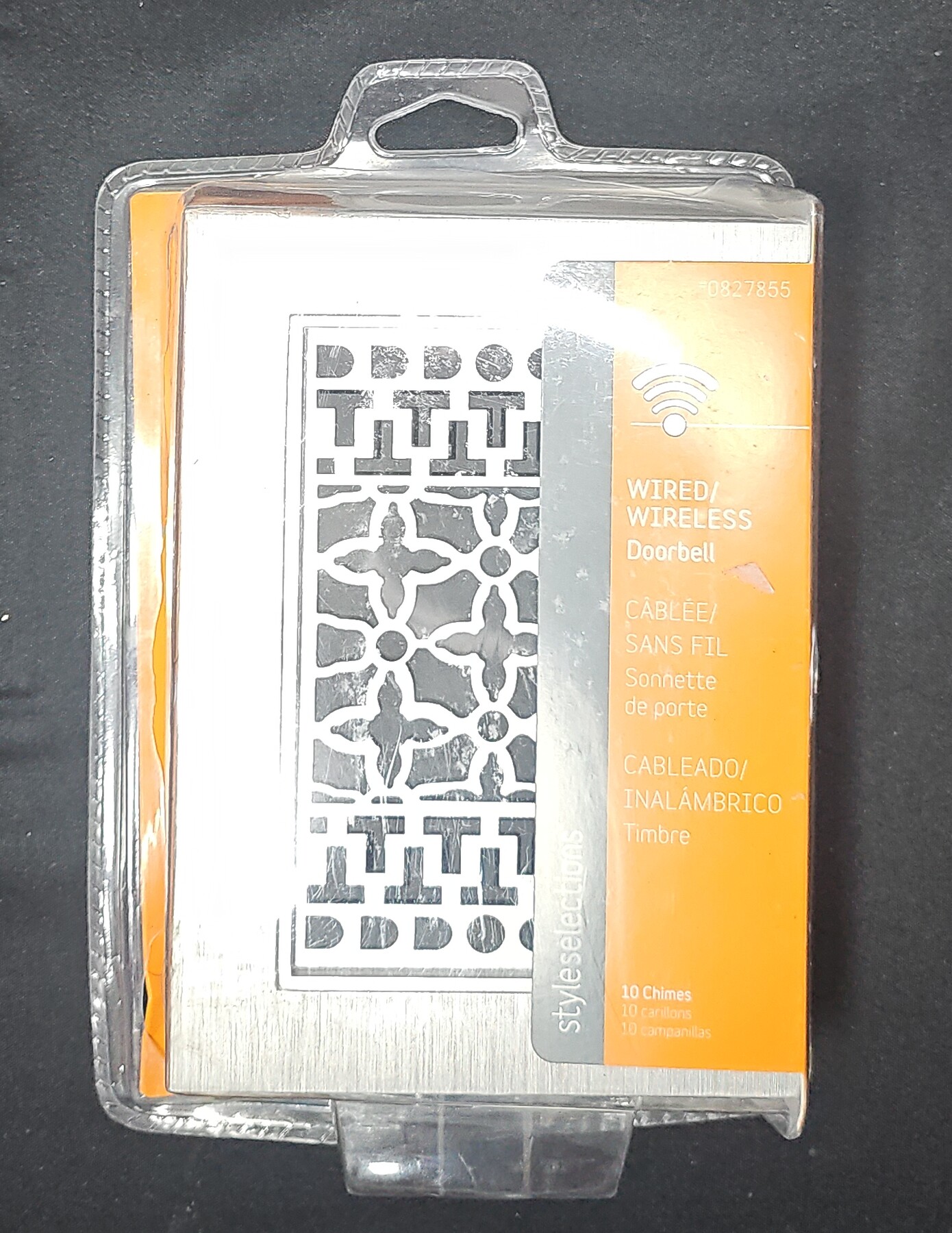 Style Selections Wired Or Wireless Doorbell Chime - Brushed Nickel