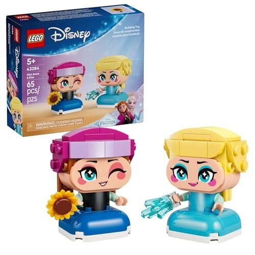 Lego Frozen Mini Anna & Elsa Toys - Building Set For Girls & Boys Ages