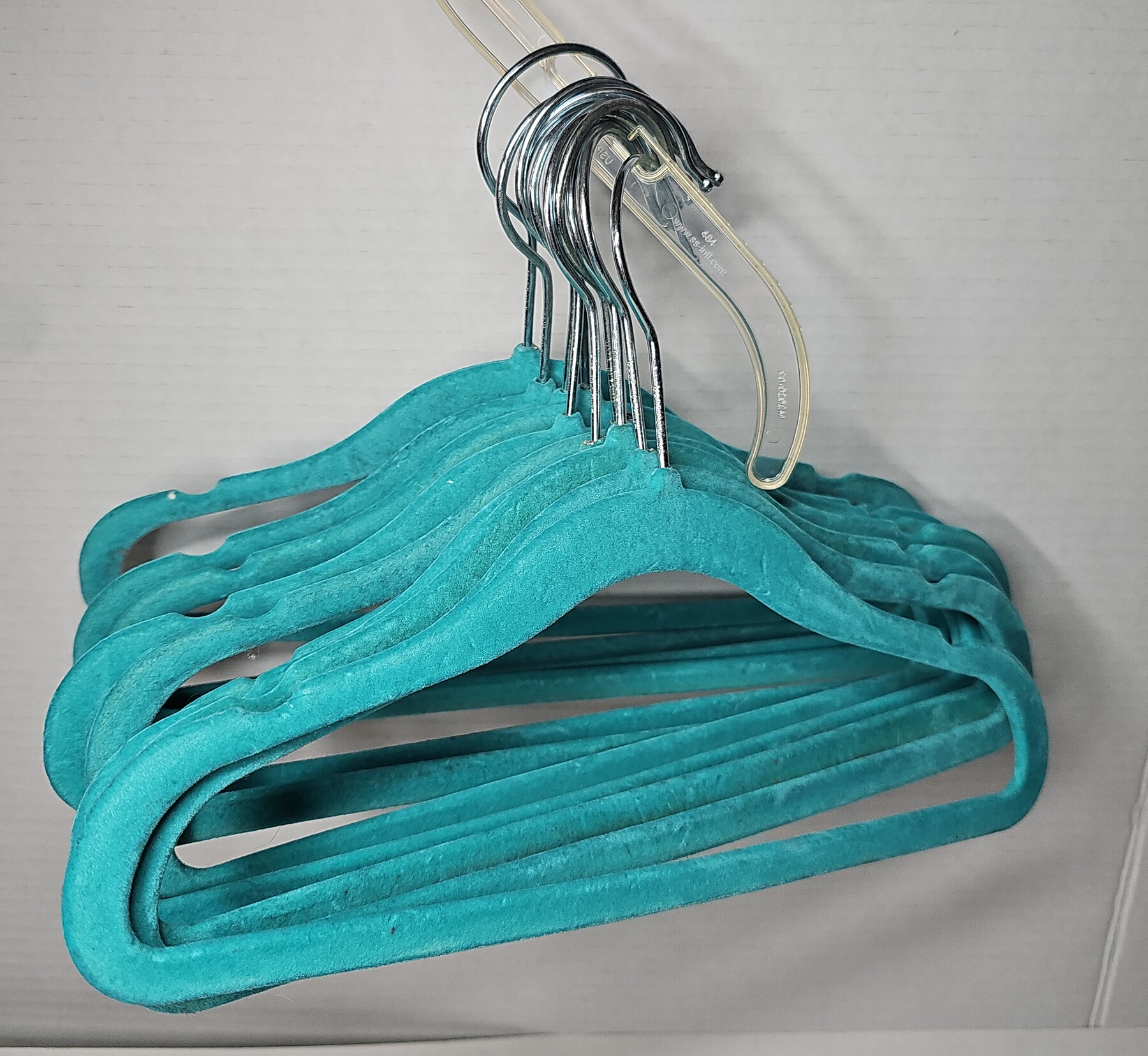 34 Velvet 12" Wide Kids Hangers For Children's Clothes Dresses Pants Shirts
